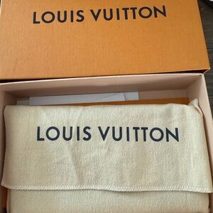 Louis Vuitton Pink Wallet with Gold Zipper
